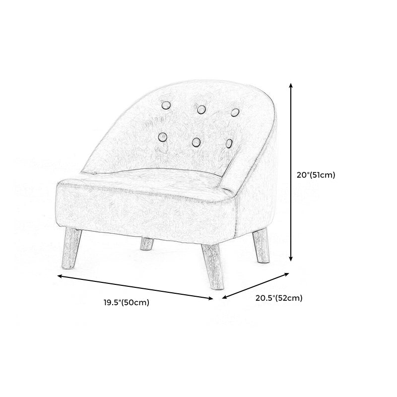 Barrel Chair 19.6" L x20.4" W x20" H Arms Included Chair for Living Room