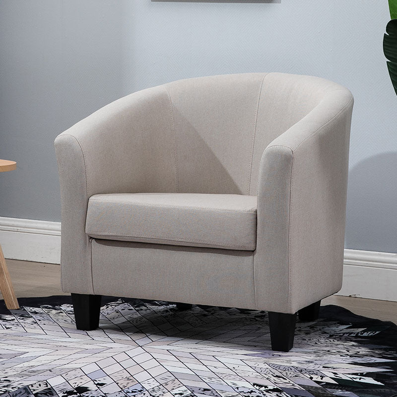 Linen Chair 28.3" L x 25.5" W x  28.3" H Removable Cushions Chair