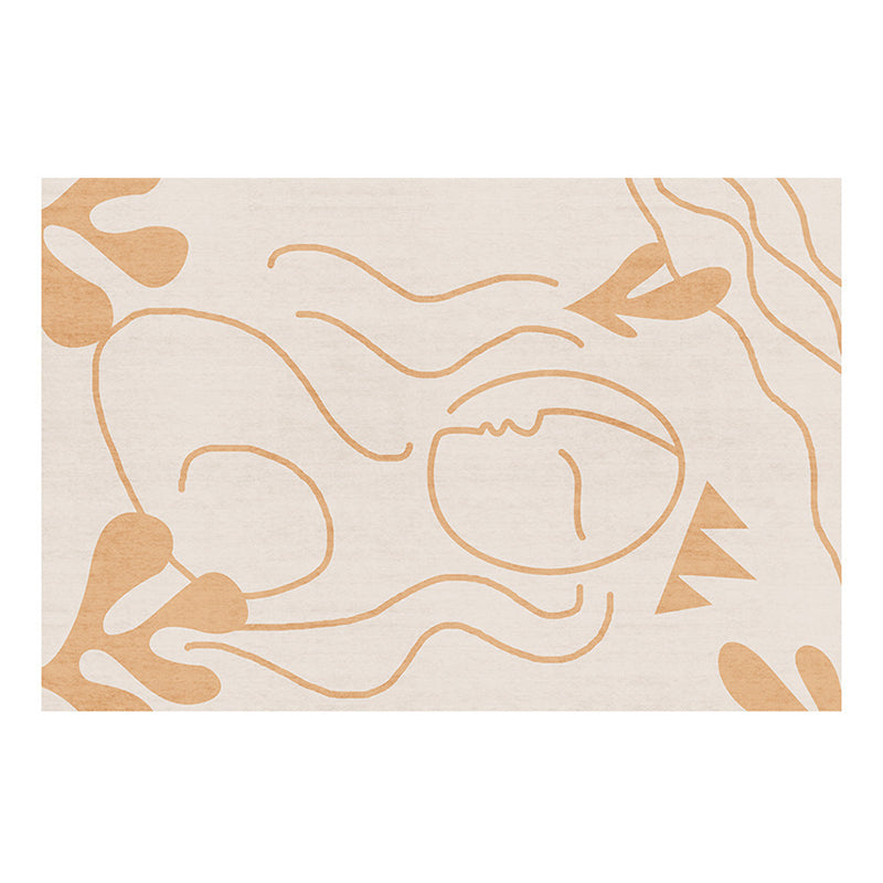 Tapis moderne blanc en Polyester, pièce de couleur, tapis d'intérieur résistant aux taches, pour la décoration de la maison