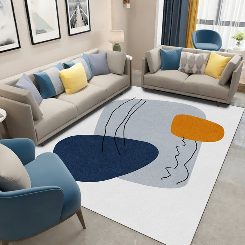 Tapis moderne violet en Polyester, bloc de couleur, avec envers antidérapant, pour la décoration de la maison