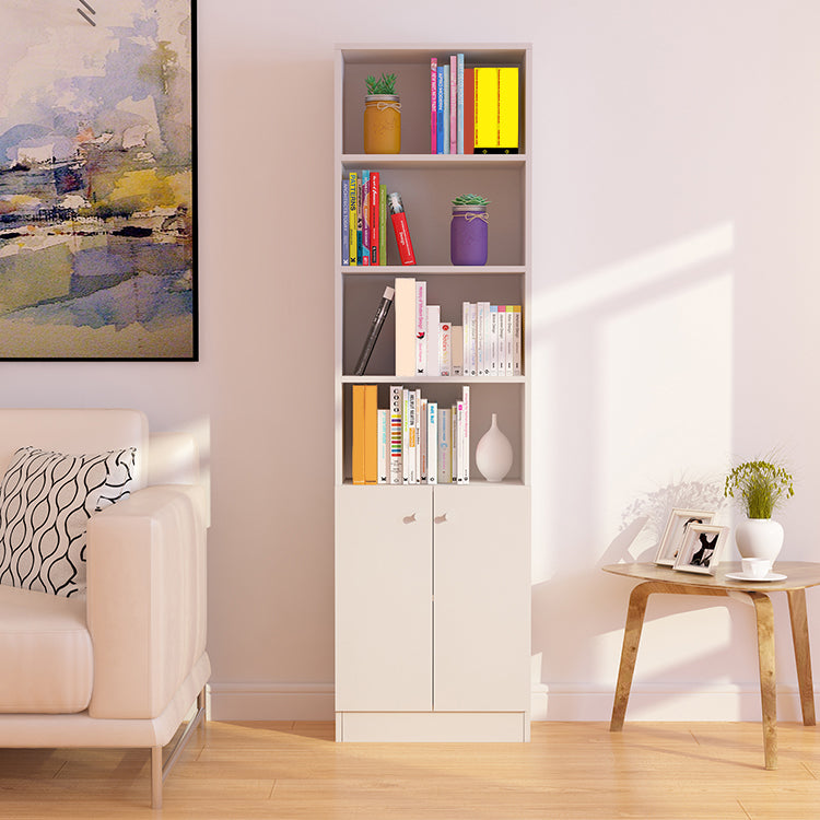 71"H x 9.45"W Bookcase Contemporary Style Closed Back Bookshelf for Home Office