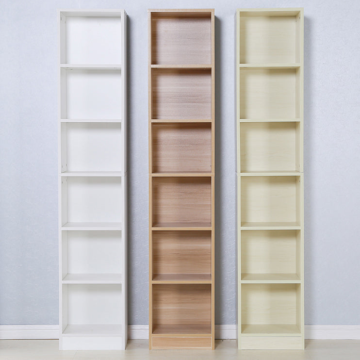 71"H x 9.45"W Bookcase Contemporary Style Closed Back Bookshelf for Home Office
