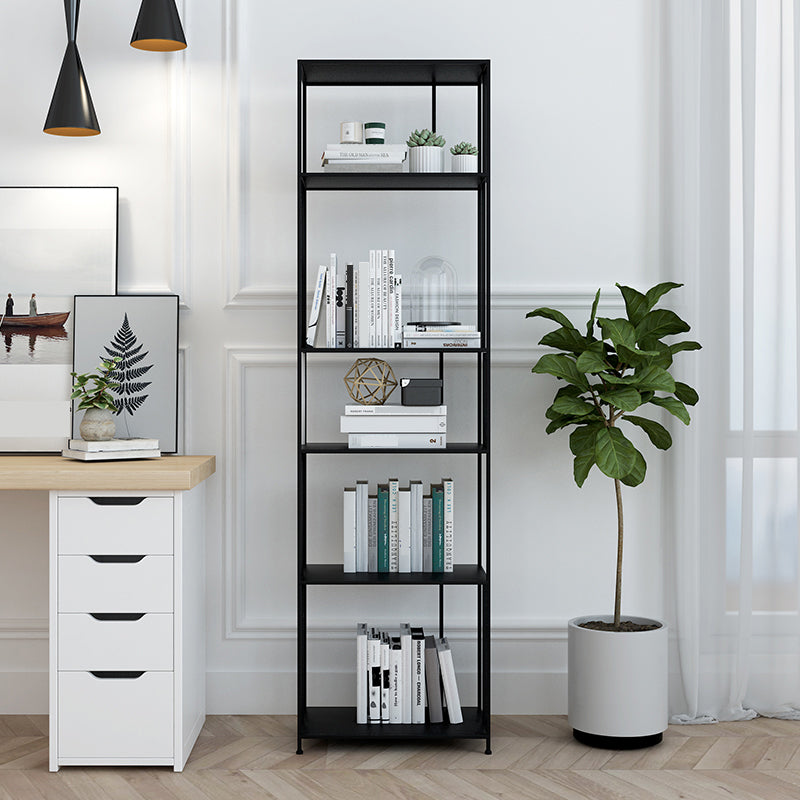 Modern Metal Etagere Bookshelf Vertical Iron Bookshelf for Living Room