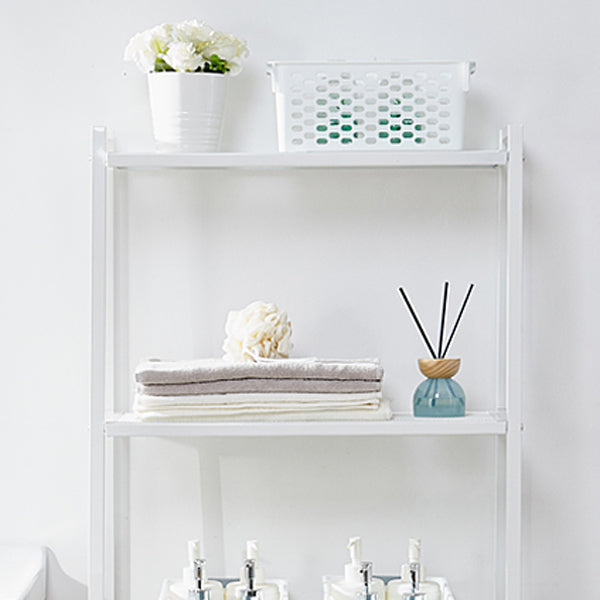 Contemporary Open Ladder Bookshelf Metal Vertical Bookshelf for Home