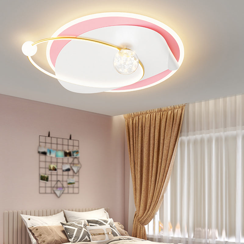 Geometry Shape Ceiling Light Fixtures Modern Style Metal 4 Light Ceiling Mounted Lights