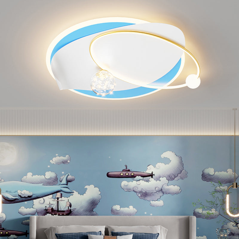 Geometry Shape Ceiling Light Fixtures Modern Style Metal 4 Light Ceiling Mounted Lights