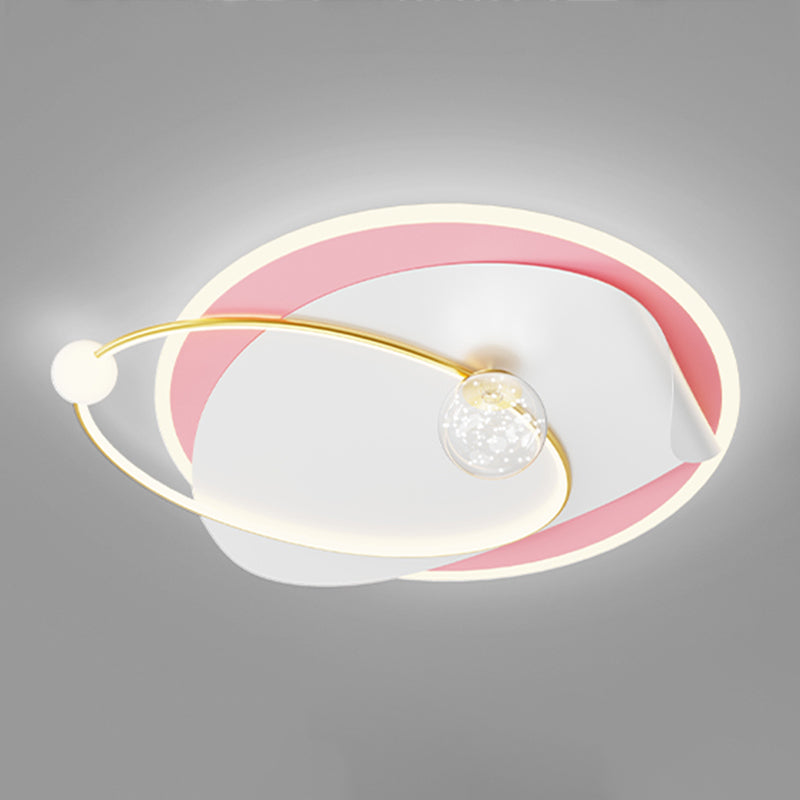 Geometry Shape Ceiling Light Fixtures Modern Style Metal 4 Light Ceiling Mounted Lights
