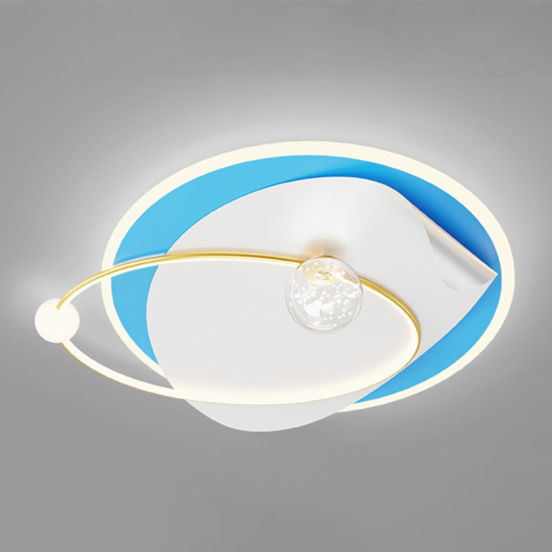 Geometry Shape Ceiling Light Fixtures Modern Style Metal 4 Light Ceiling Mounted Lights