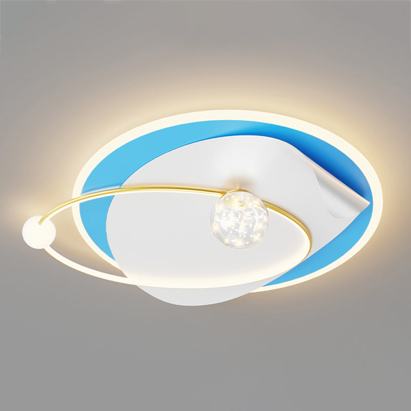 Geometry Shape Ceiling Light Fixtures Modern Style Metal 4 Light Ceiling Mounted Lights