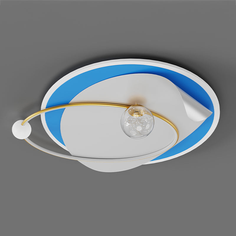 Geometry Shape Ceiling Light Fixtures Modern Style Metal 4 Light Ceiling Mounted Lights