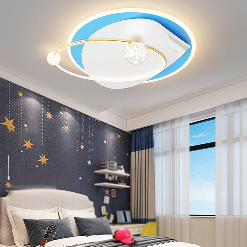 Geometry Shape Ceiling Light Fixtures Modern Style Metal 4 Light Ceiling Mounted Lights
