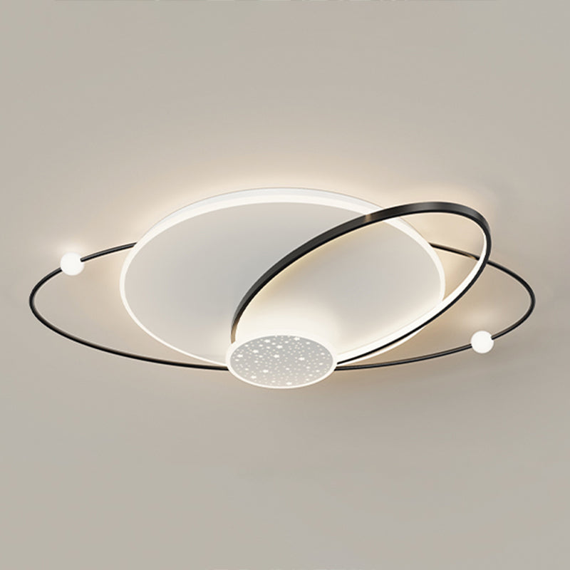 Geometry Shape Ceiling Light Fixtures Modern Style Metal 5 Light Ceiling Mounted Lights