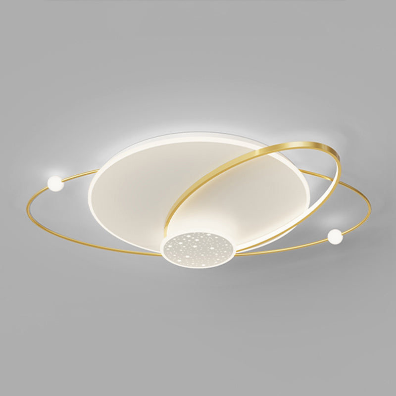 Geometry Shape Ceiling Light Fixtures Modern Style Metal 5 Light Ceiling Mounted Lights