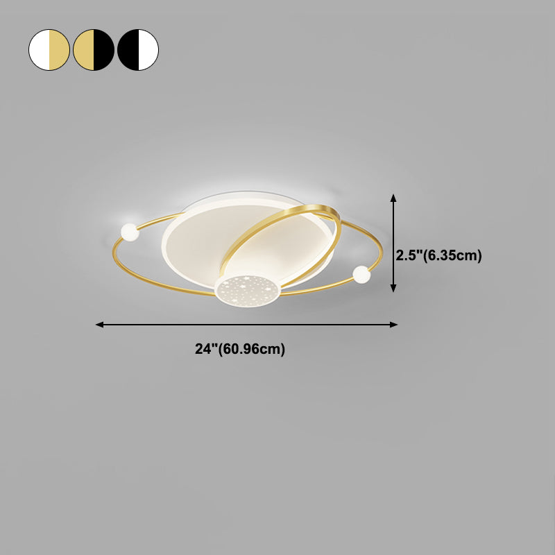 Geometry Shape Ceiling Light Fixtures Modern Style Metal 5 Light Ceiling Mounted Lights