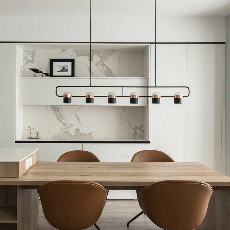 Contemporary Pendant Lights Cylinder Hanging Lights for Kitchen Island