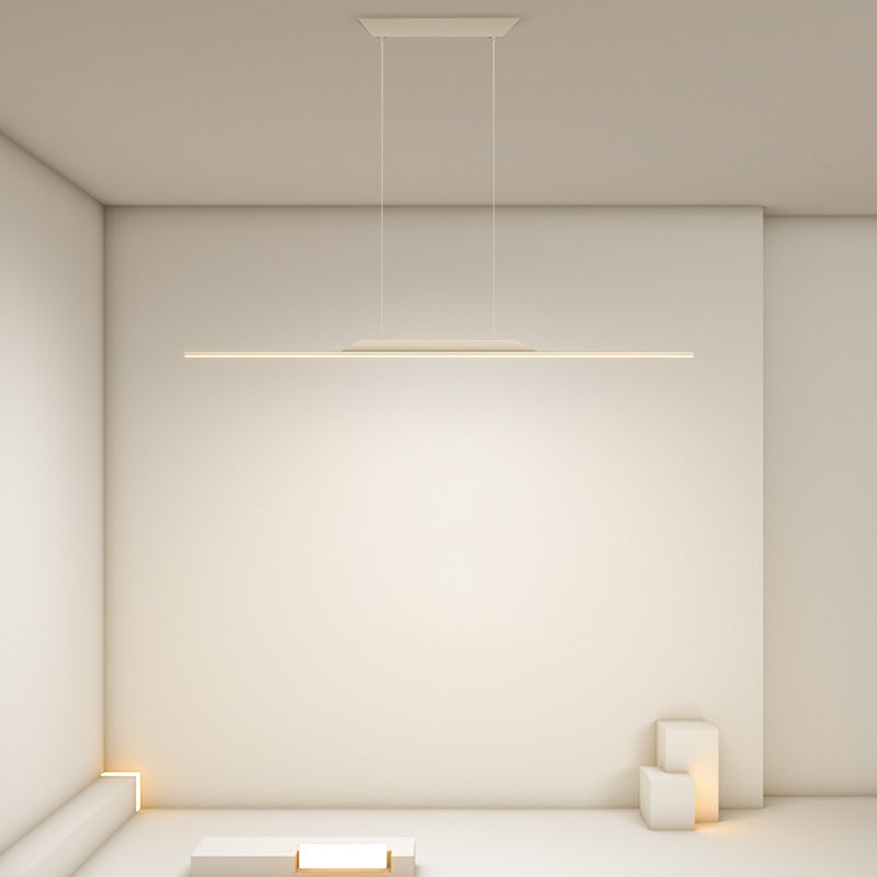 Modern Metal Island Light Straight LED Island Pendant for Dining Room