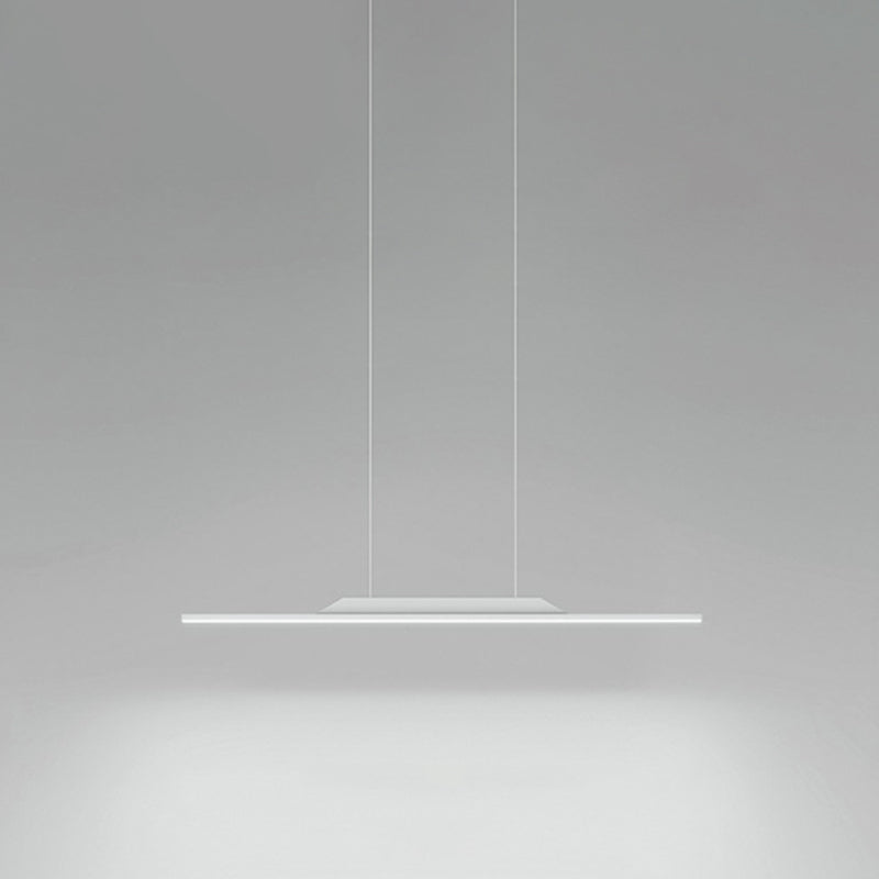 Modern Metal Island Light Straight LED Island Pendant for Dining Room