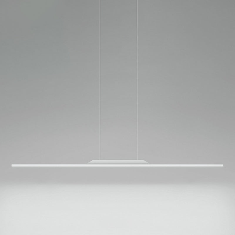 Modern Metal Island Light Straight LED Island Pendant for Dining Room