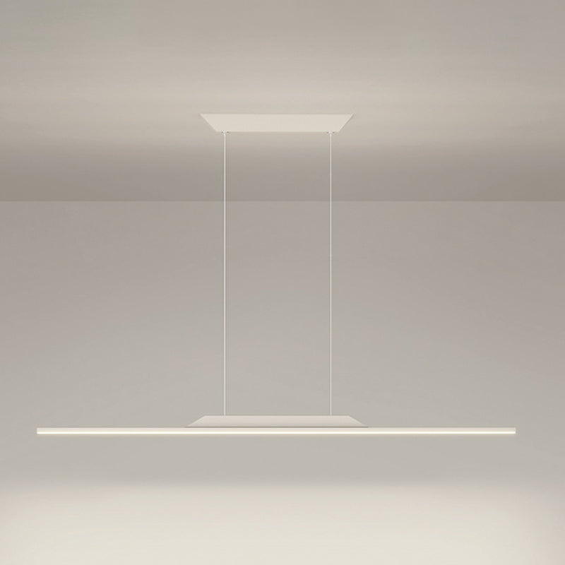 Modern Metal Island Light Straight LED Island Pendant for Dining Room