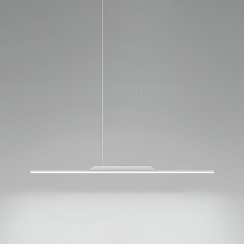 Modern Metal Island Light Straight LED Island Pendant for Dining Room