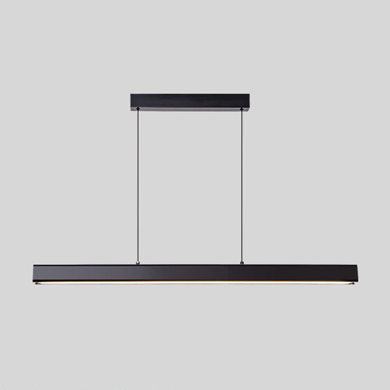 Modern Straight Island Light Aluminum LED Island Pendant for Dining Room