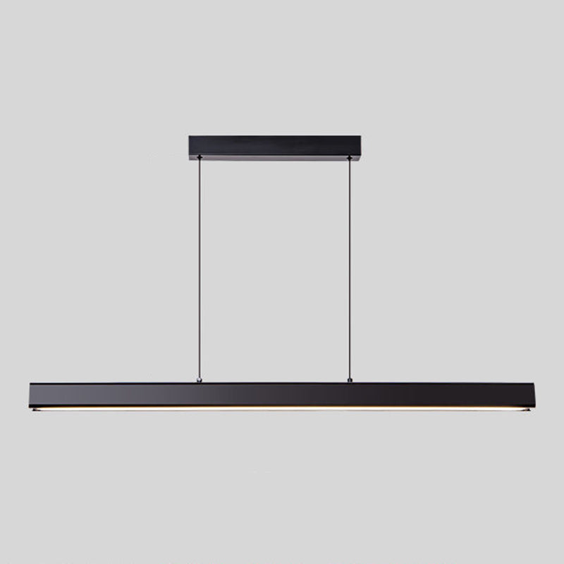 Modern Straight Island Light Aluminum LED Island Pendant for Dining Room