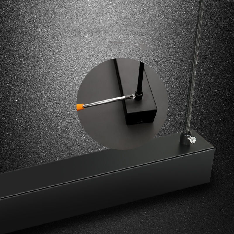 Modern Straight Island Light Aluminum LED Island Pendant for Dining Room