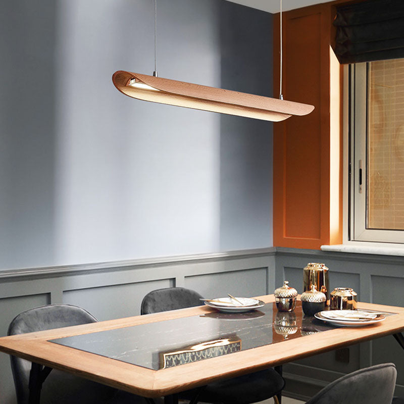 Ashwood Bar Shaped Island Lamp Nordic LED Pendant Lighting Fixture for Dining Room