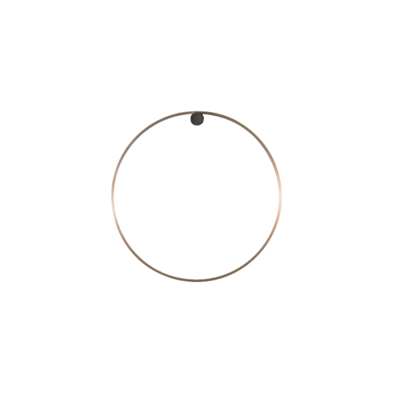 Round Shade Metal Wall Sconce Modern Style 1 Light Wall Mounted Light