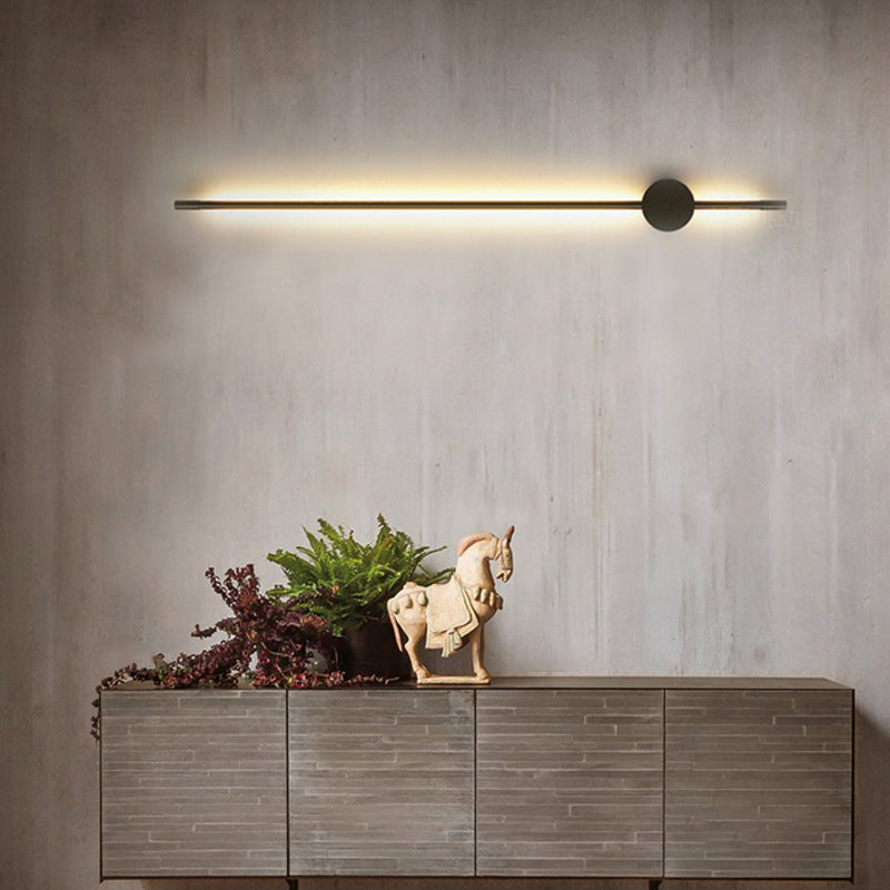 Linearer Schatten Metall Wandleuchten moderner Stil 1-Licht-Wandmontage Licht
