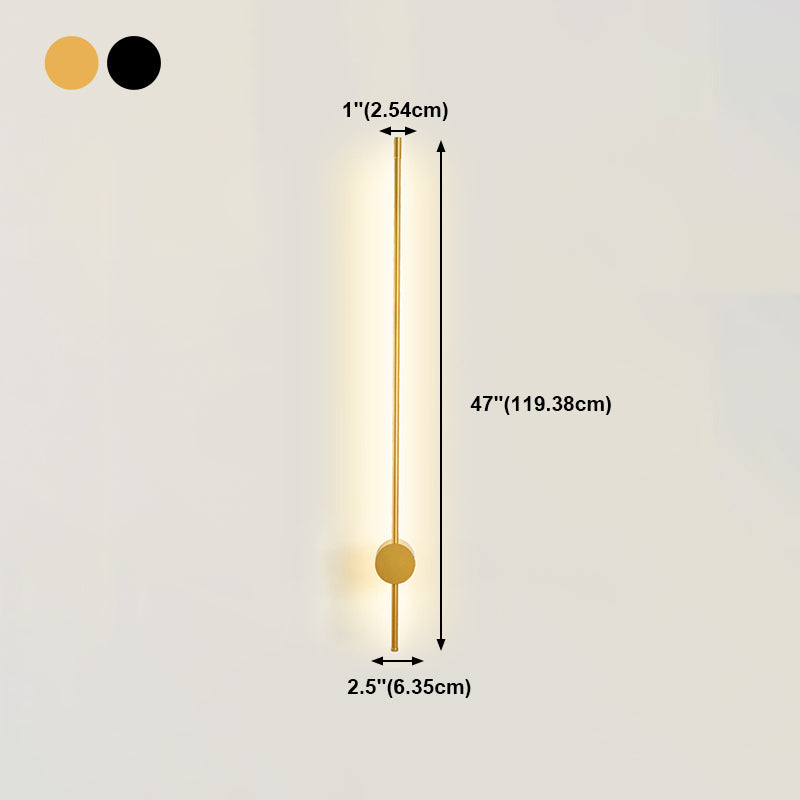 Linearer Schatten Metall Wandleuchten moderner Stil 1-Licht-Wandmontage Licht