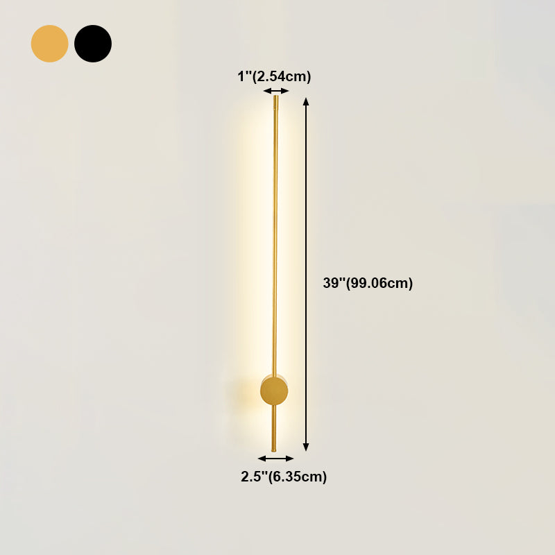 Linearer Schatten Metall Wandleuchten moderner Stil 1-Licht-Wandmontage Licht