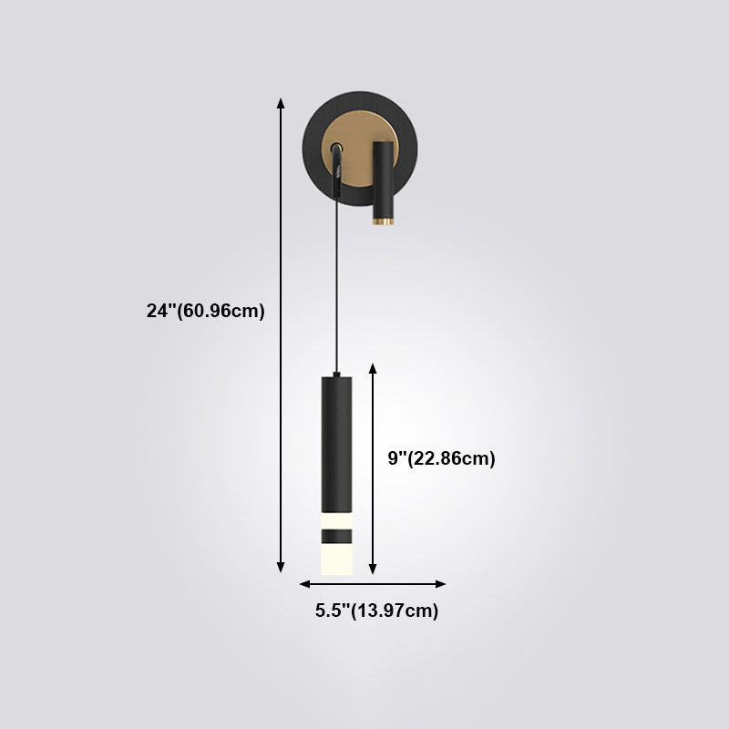 Multi Light Linear Wall Sconce Modern Style Metal Wall Lighting for Living Room