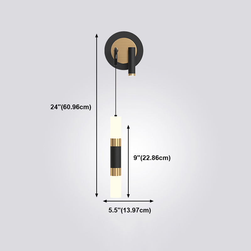 Multi Light Linear Wall Sconce Modern Style Metal Wall Lighting for Living Room