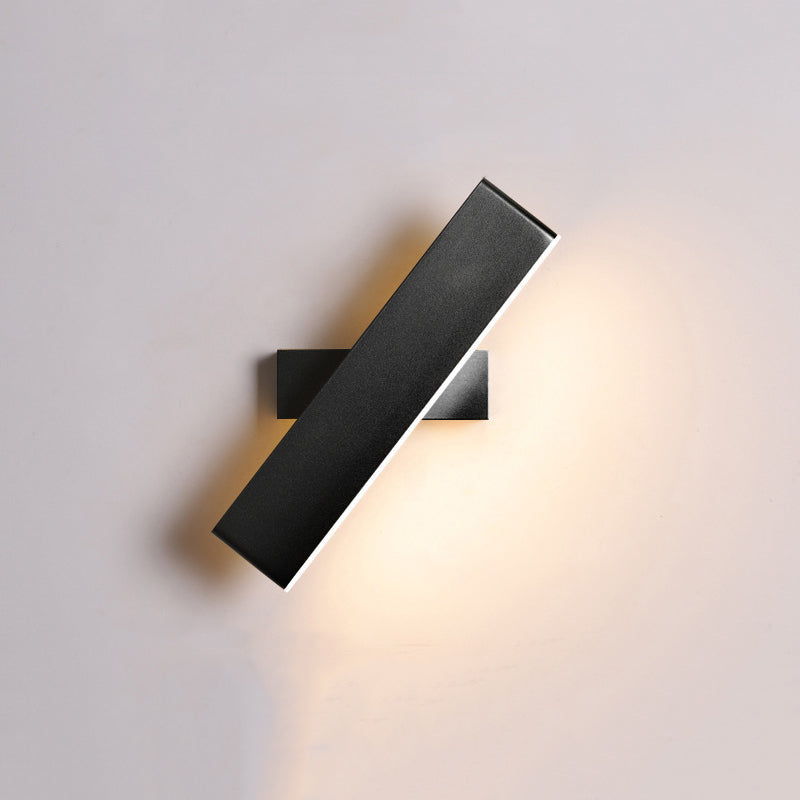 1 Light Geometry Wall Sconce Modern Style Metal Wall Lighting for Living Room