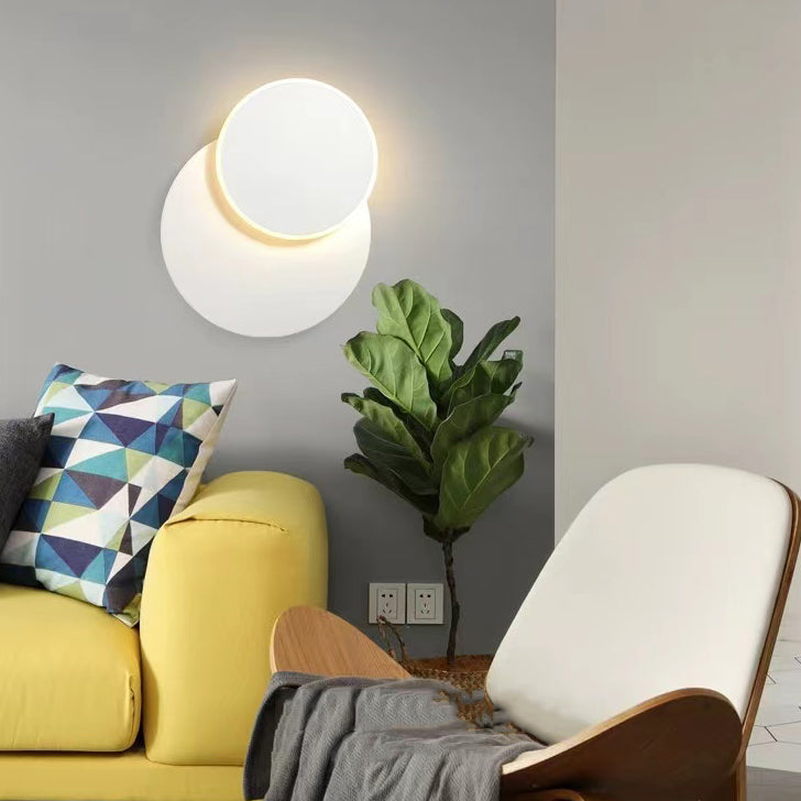 1 Light Geometry Wall Sconce Modern Style Metal Wall Lighting for Bedroom