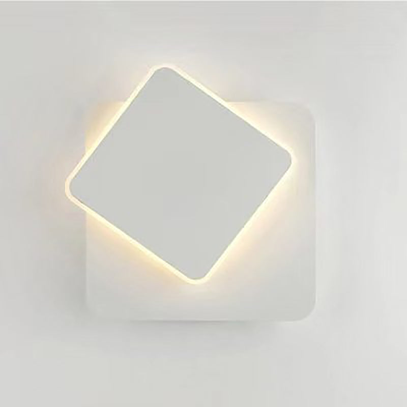 1 Light Geometry Wall Sconce Modern Style Metal Wall Lighting for Bedroom