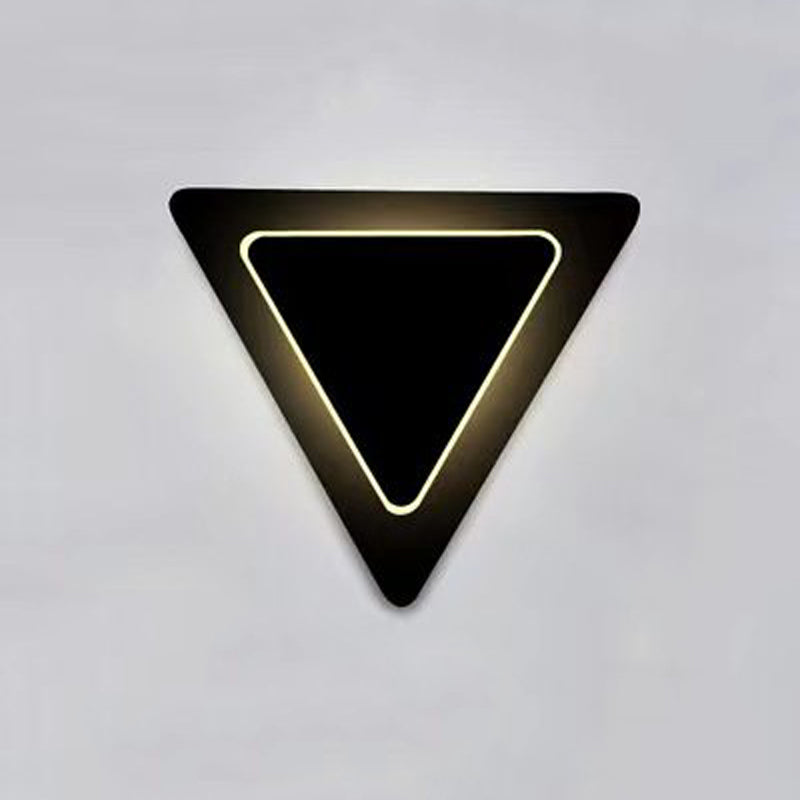 1 Light Geometry Wall Sconce Modern Style Metal Wall Lighting for Bedroom