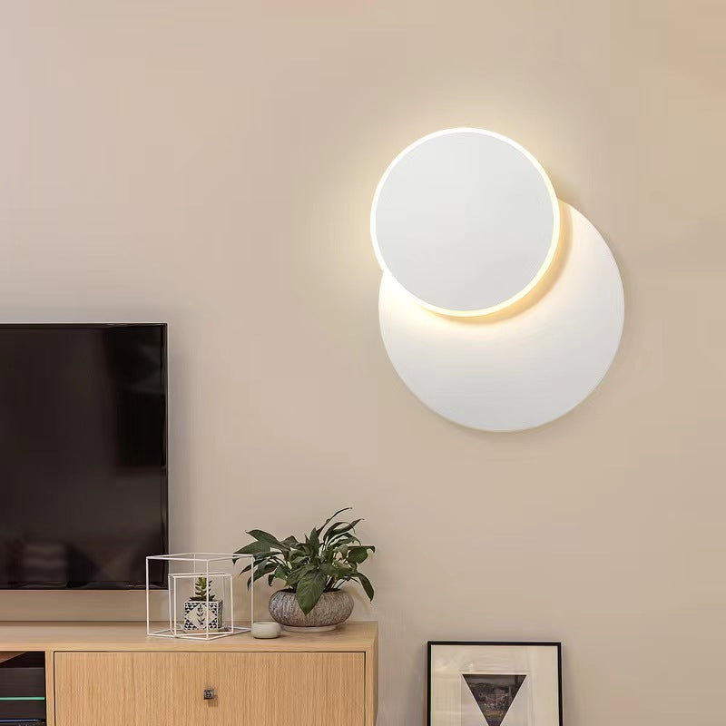 1 Light Geometry Wall Sconce Modern Style Metal Wall Lighting for Bedroom