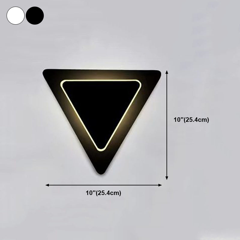 1 Light Geometry Wall Sconce Modern Style Metal Wall Lighting for Bedroom