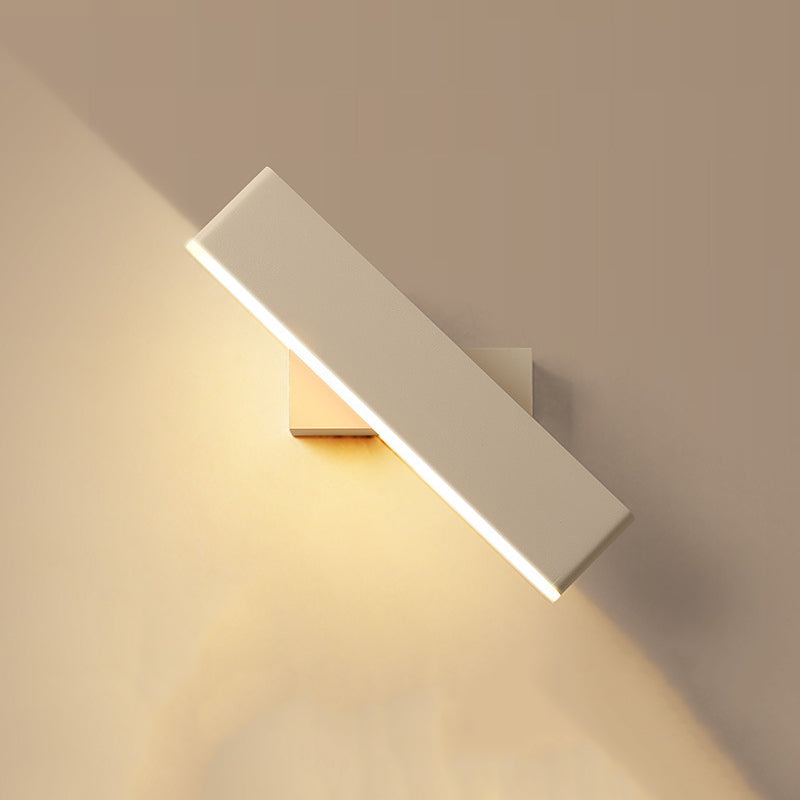 1 Light Geometry Wall Sconce Modern Style Metal Wall Lighting for Bedside