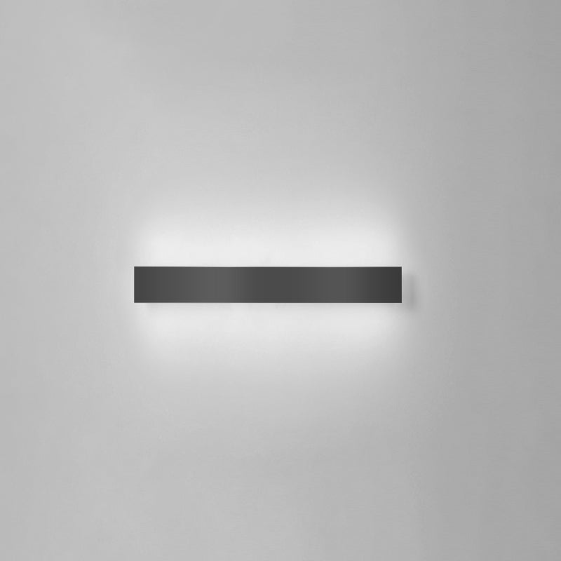 Nordic Style Iron Wall Light Strip Shape Wall Lamp with Acrylic Shade for Outdoor