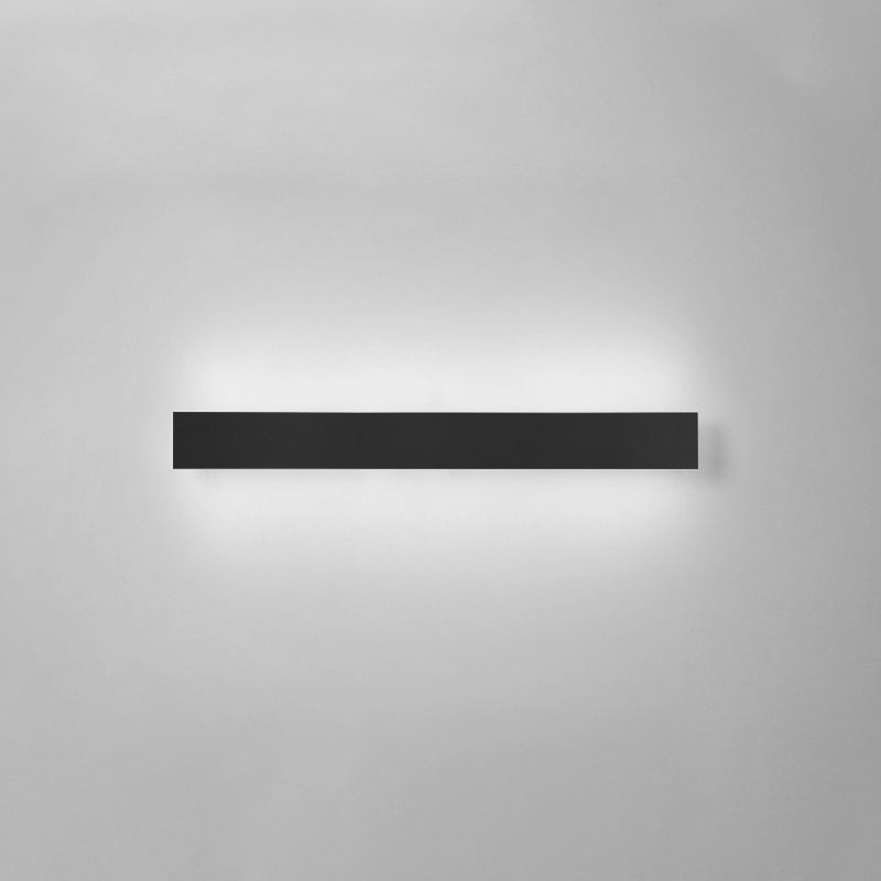 Nordic Style Iron Wall Light Strip Shape Wall Lamp with Acrylic Shade for Outdoor