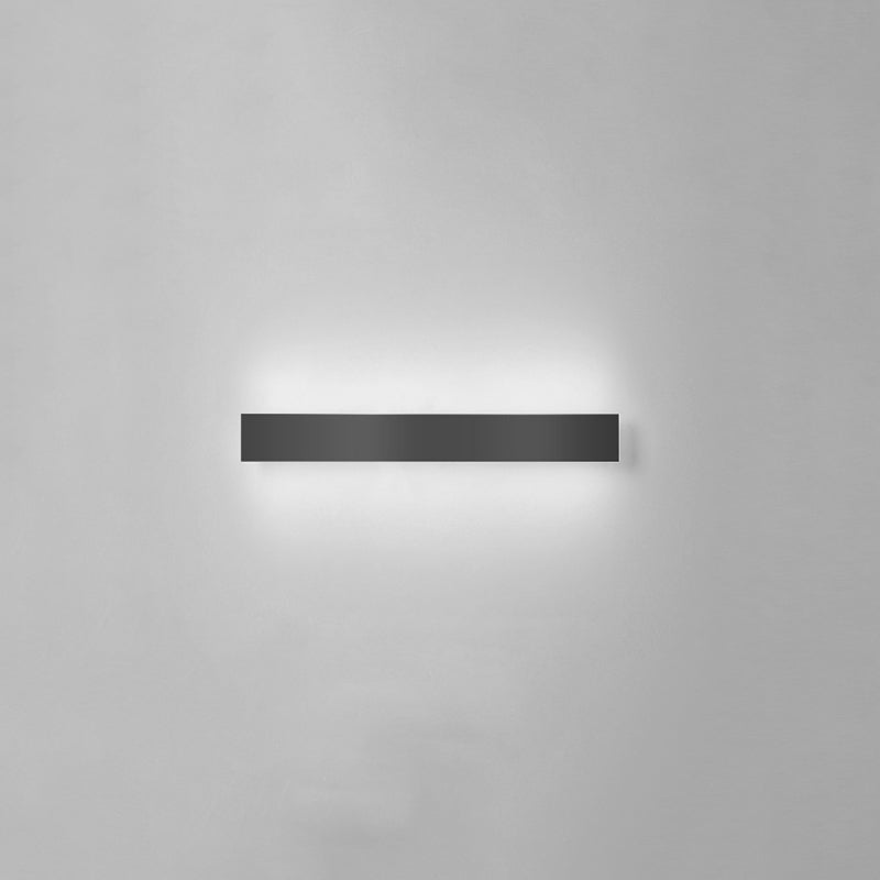 Nordic Style Iron Wall Light Strip Shape Wall Lamp with Acrylic Shade for Outdoor