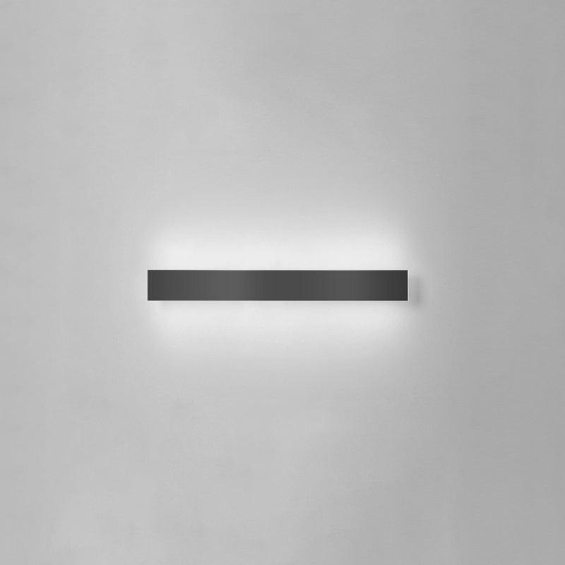 Nordic Style Iron Wall Light Strip Shape Wall Lamp with Acrylic Shade for Outdoor