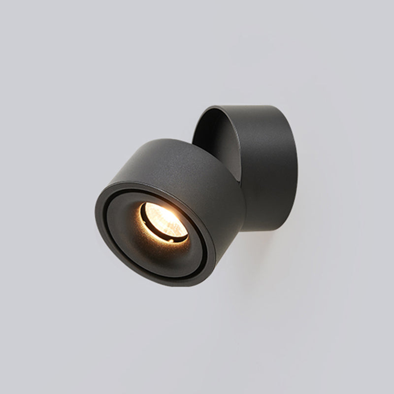 Modern Simple Aluminum Wall Light Cylinder Shape Rotatable Wall Lamp for Living Room