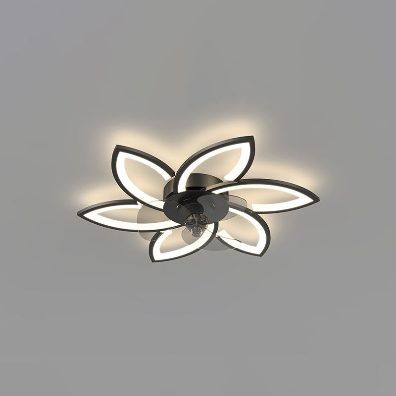 Modern Style Ceiling Fan Lighting Metal 6 Light Ceiling Fan Lamp for Living Room