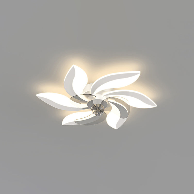 Modern Style Ceiling Fan Lighting Metal 6 Light Ceiling Fan Lamp for Living Room