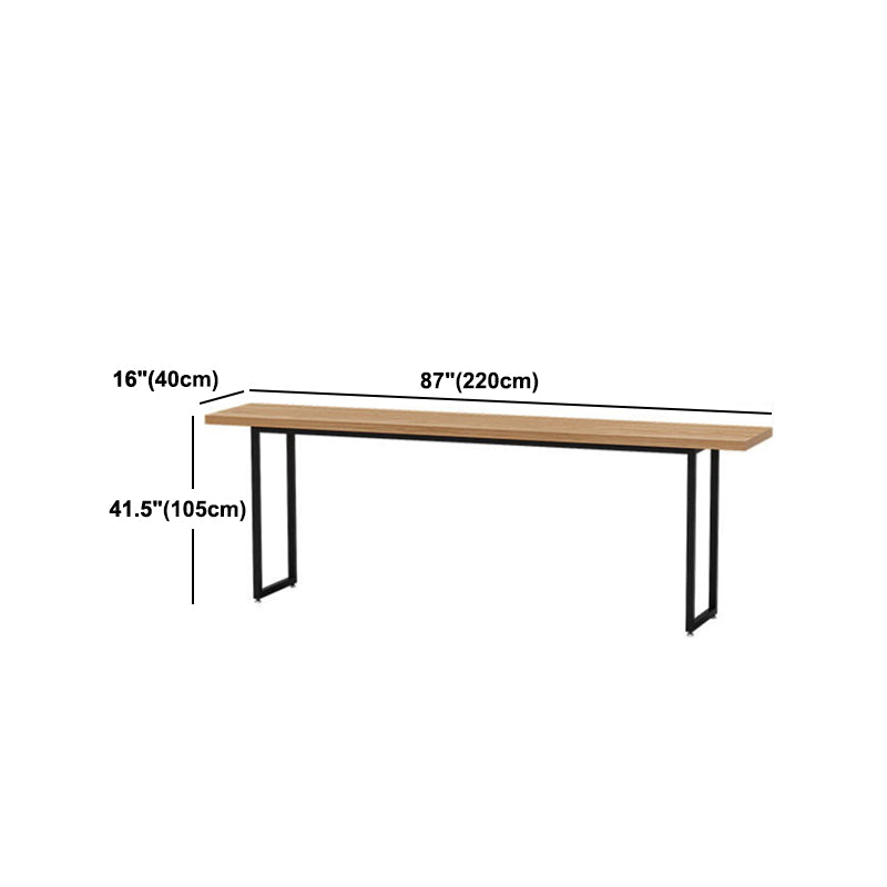 Industrial Style Wood Top Counter Table 42-inch Height Table for Coffe