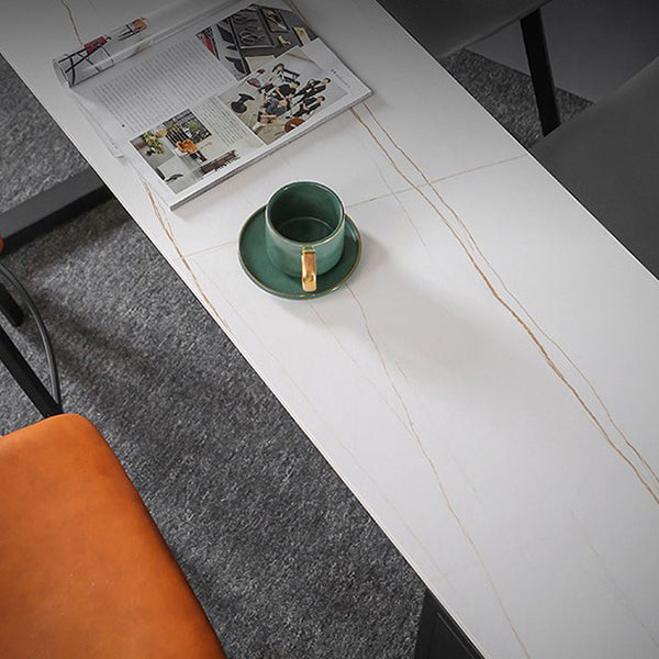 Industrial Style Rectangle Bar Table 42-inch Height Iron Pedestal Bistro Table